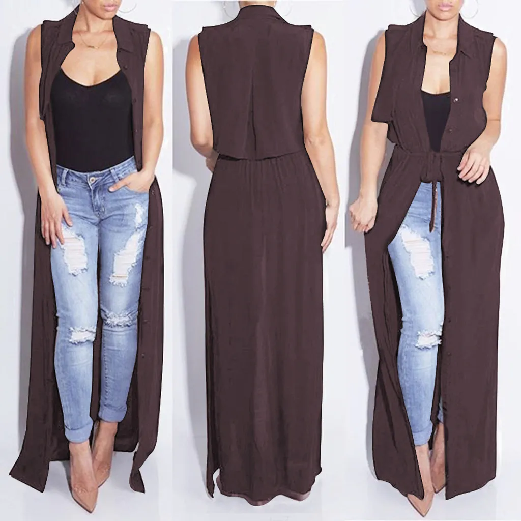 Sleeveless chiffon cardigan new arrivals