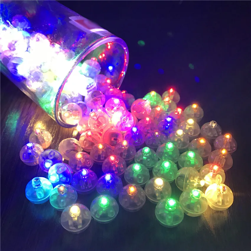 10pcs / lot Switch Balloon Decor LED Flash Lampade luminose Lampade a Tumbler Light Bar Lantern Christmas Wedding Decorations Decorations Decorazioni di compleanno