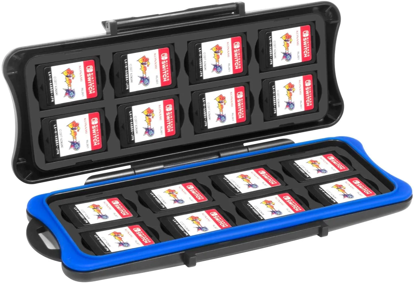 Switch Game Card Case Aufbewahrungsbox mit 16 Game Card-Slots und 16 Micro SD-Inhaber für Nintendo-Switch