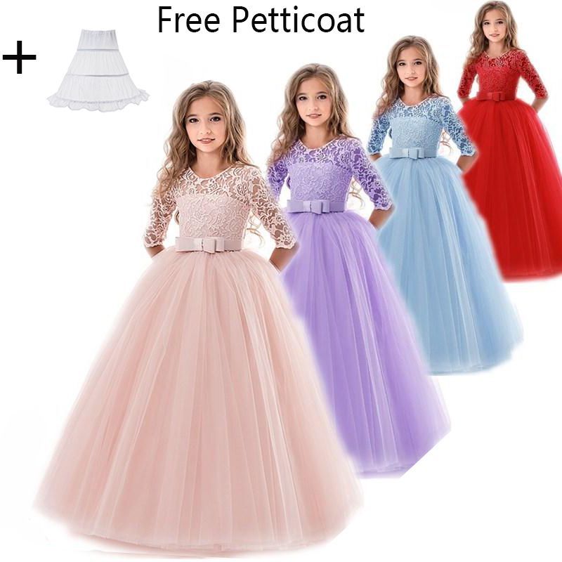 Vestido De Novia Para Niñas Flores Para Niñas Vestidos De Fiesta Para Niñas Princesa De