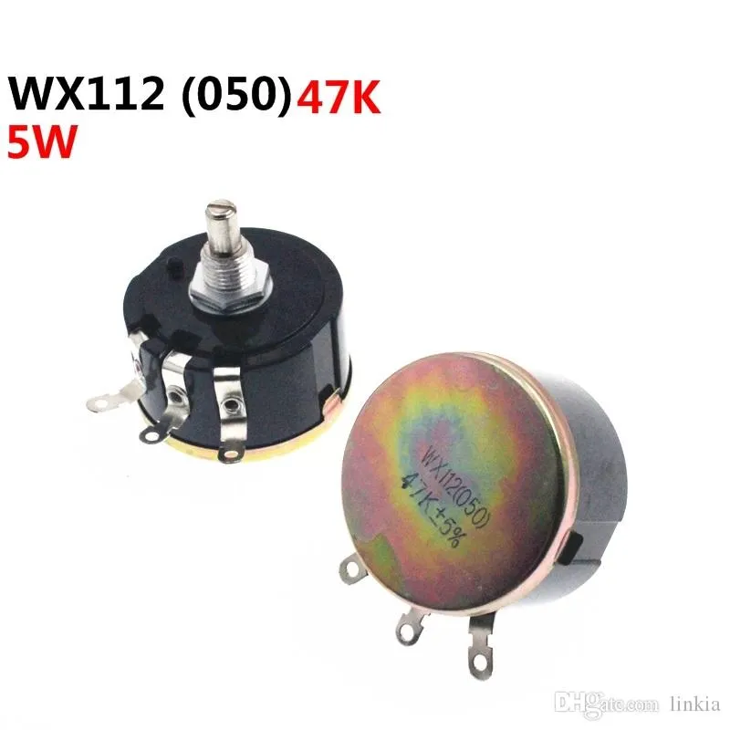 WX112 WX050 Single Turn Wirewound Potentiometer 47K 473 5W