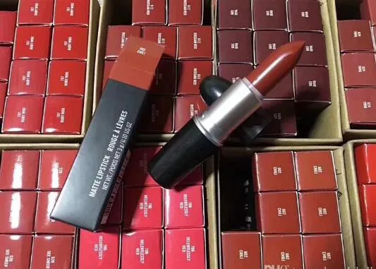 2019 senaste Makeup BRAND Matte Lipstick Lip Cosmetic Waterproof 12 Color 3g Gratis frakt