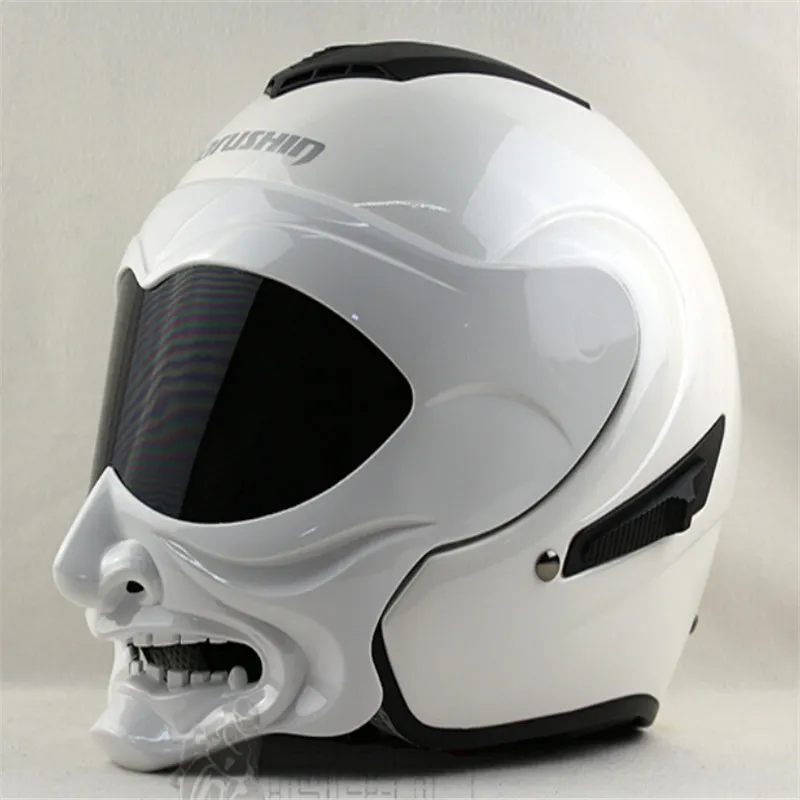 Genuine White And Black Gas Marushin Helmet Motorcycle Helmet