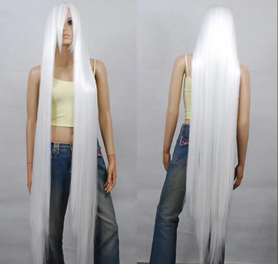 150cm White Heat Resistant Cosplay Wig Style Your Anime Looks From Wig76879 28.14 DHgate.Com