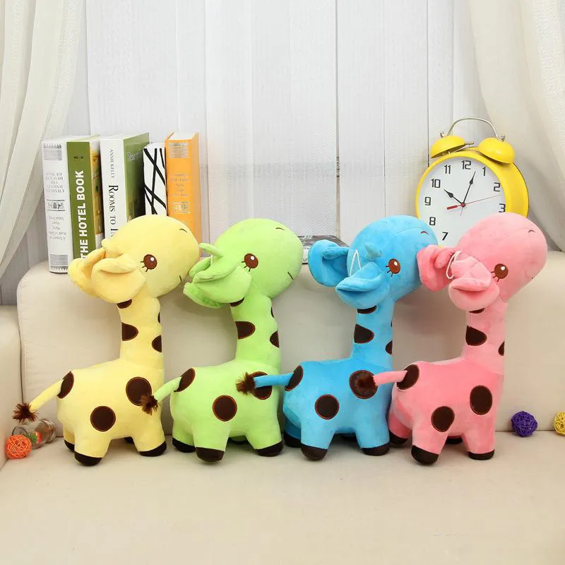 35 cm Cute Baby Toys Arcobaleno Giraffa Peluche Bambole per bambini Brinquedos Kawaii Regalo per bambini Regali di Natale giocattoli per bambini