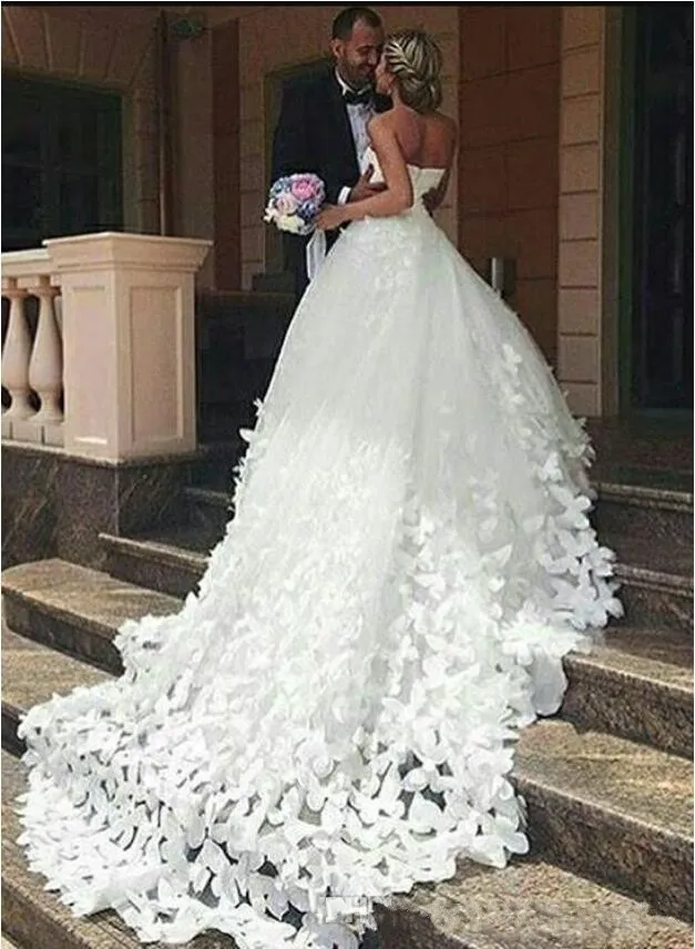 Butterfly wedding dress sale