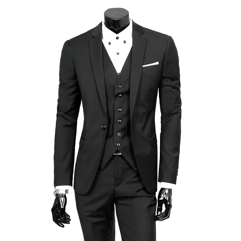 2019 Moda 2 Pack Slim Fit Negro Vino Lino Traje de hombre Banquete de boda Fumar Esmoquin para hombre Ropa de trabajo informal Trajes Dropshipping SH190822