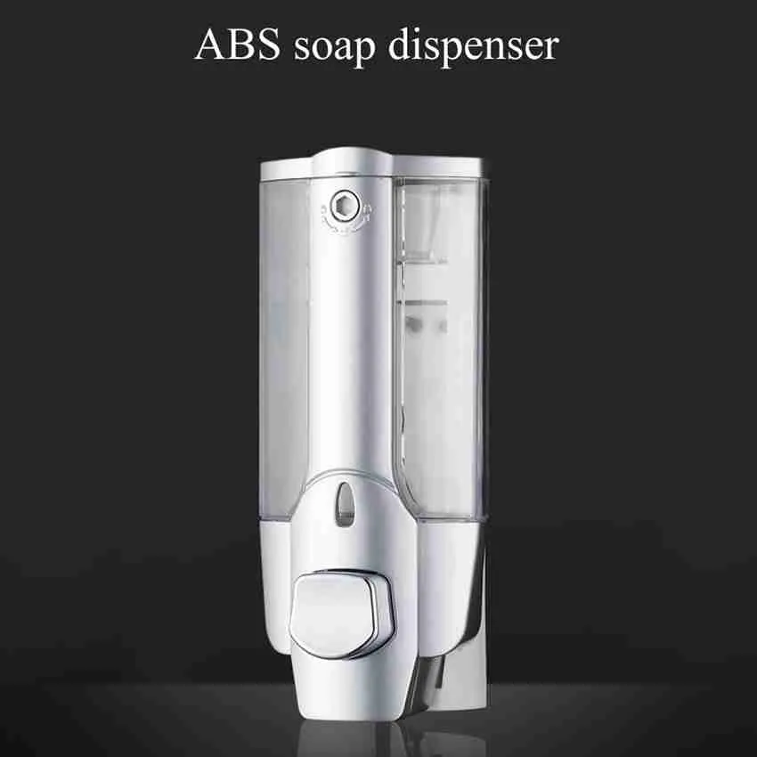 Wall-mounted handmatige pers vloeibare zeep dispenser 350 ml kunststof hand wassen zeepfles badkamer sanitizer dispenser zza2342 oceaan verzending