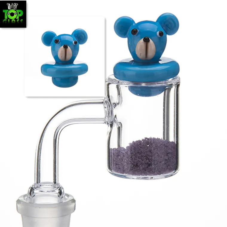 Cam bongs için UFO Carb Cap kubbe su boruları, dab petrol kuleleri, 4 MM Termal P Kuvars banger Çivi