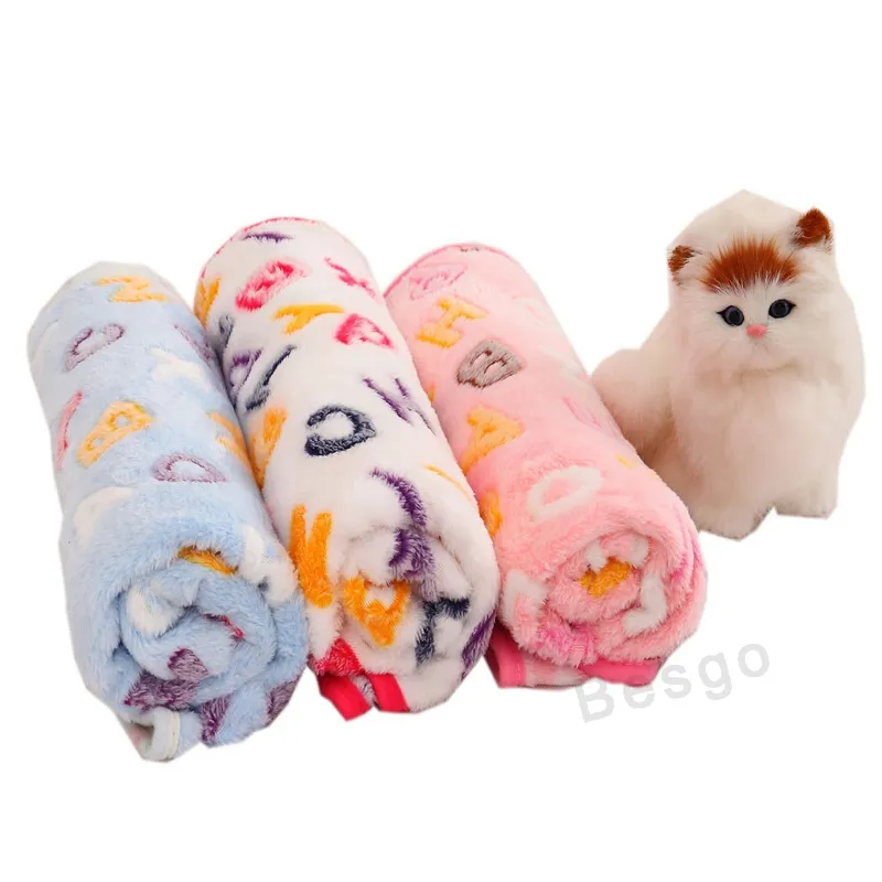 Pata Imprimir Pet Cobertor Canis Cães Cachorrinho Cachorro Cães Sleep Mat Inverno Macio Macio Macio Coral Fleece Cão Cat Coberturas Animais de Estimação DBC BH2860