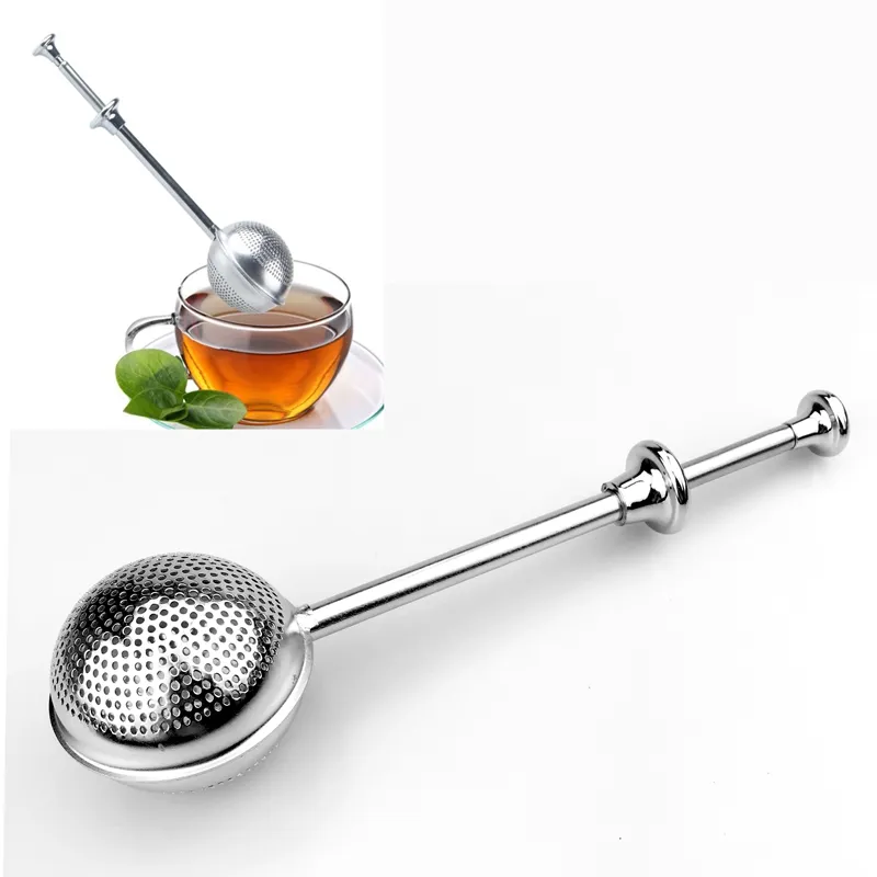 Mesh Tea Sintelroestvrij staal Thee Infuser Bal Herbruikbare Metalen Theezakje Filter Losse Blad Theas Zeef voor Mok Theepot Teabevordering DBC VT1008