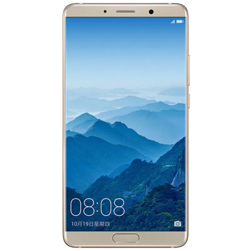 Originele Huawei Mate 10 4G LTE mobiele telefoon 4 GB RAM 64 GB ROM KIRIN 970 OCTA CORE ANDROID 5,9 inch 20 MP NFC vingerafdruk ID Smart mobiele telefoon