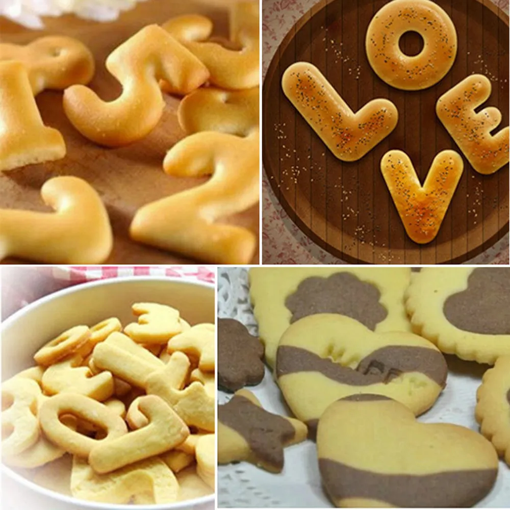 Wholesale Fondant Cake Alphabet Number Cookies Stamp Embosser Cutter Baking  Seal English Letter Biscuit Mold Tool From m.