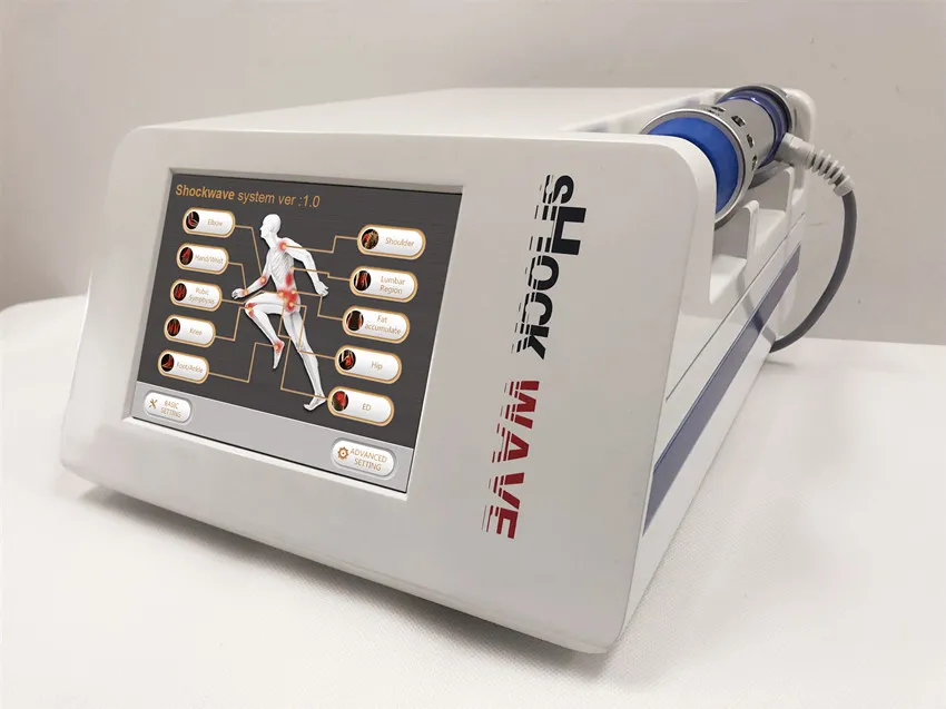 Shaping Portable ESWT shockwave therpay machine per il trattamento ED macchina per terapia ad onde d'urto radiali acustiche per alleviare il dolore corporeo