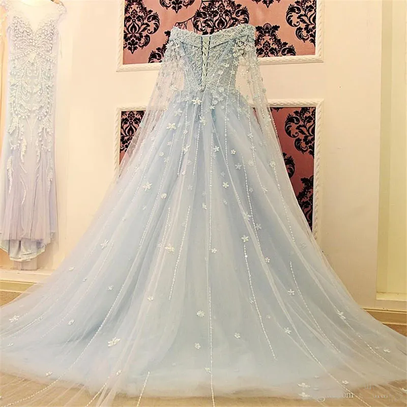 sachin and babi light blue dress Sky Blue Modest Bridesmaid Dresses
