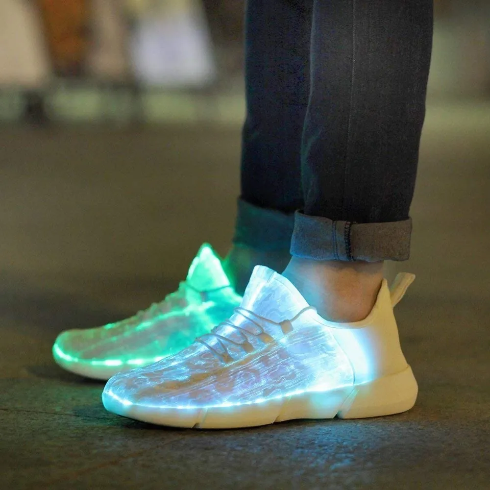 Fabric light hotsell up shoes