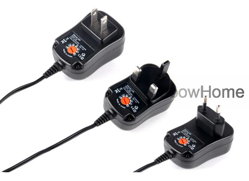 Adjustable 12W Dc Adapter Plug Types With 6 Connector Tips For 3V