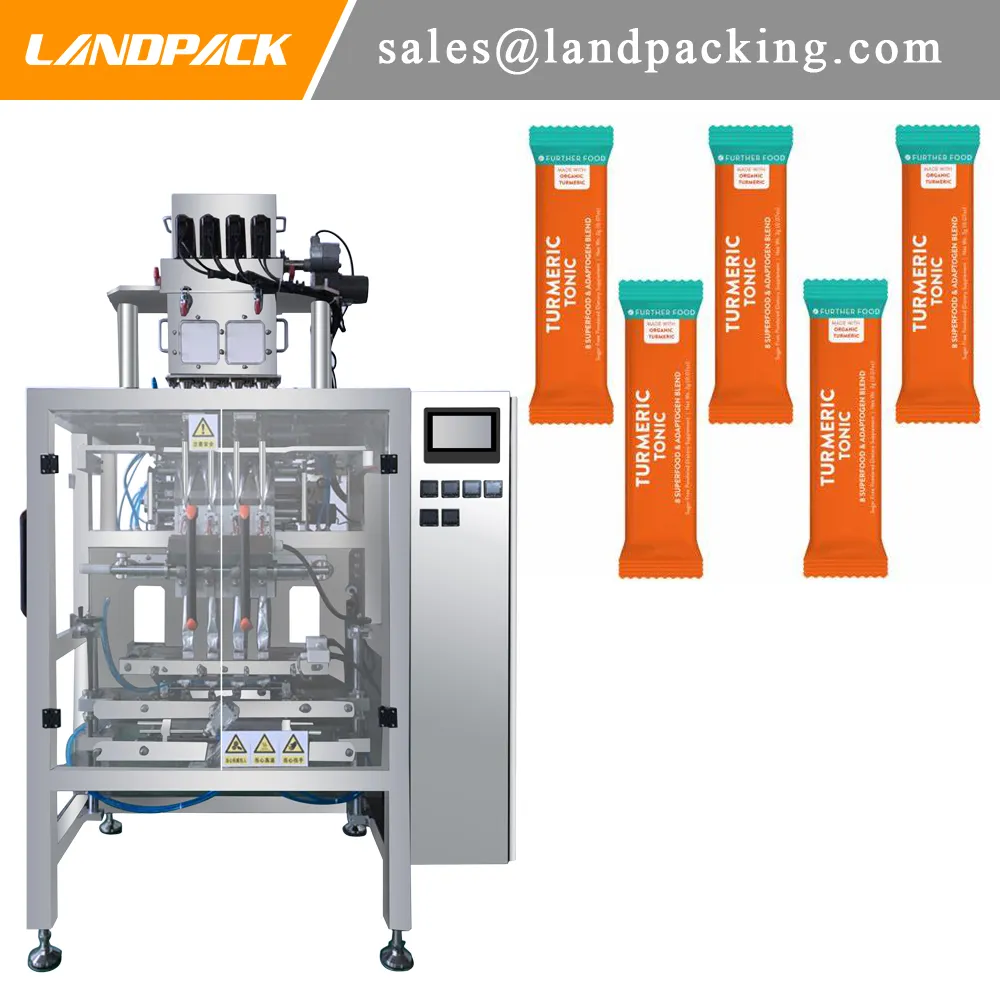 Multifunction Automatic 4-Lane Powder Vertical Form Fill Seal Packaging ...