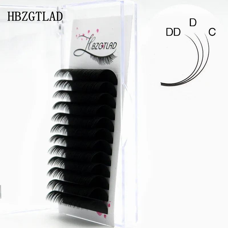 hbzgtlad جديد c / d / dd 10-20mm فو المنك الفردية رمش الرموش maquiagem cilios للمحترفين لينة المنك رمش تمديد