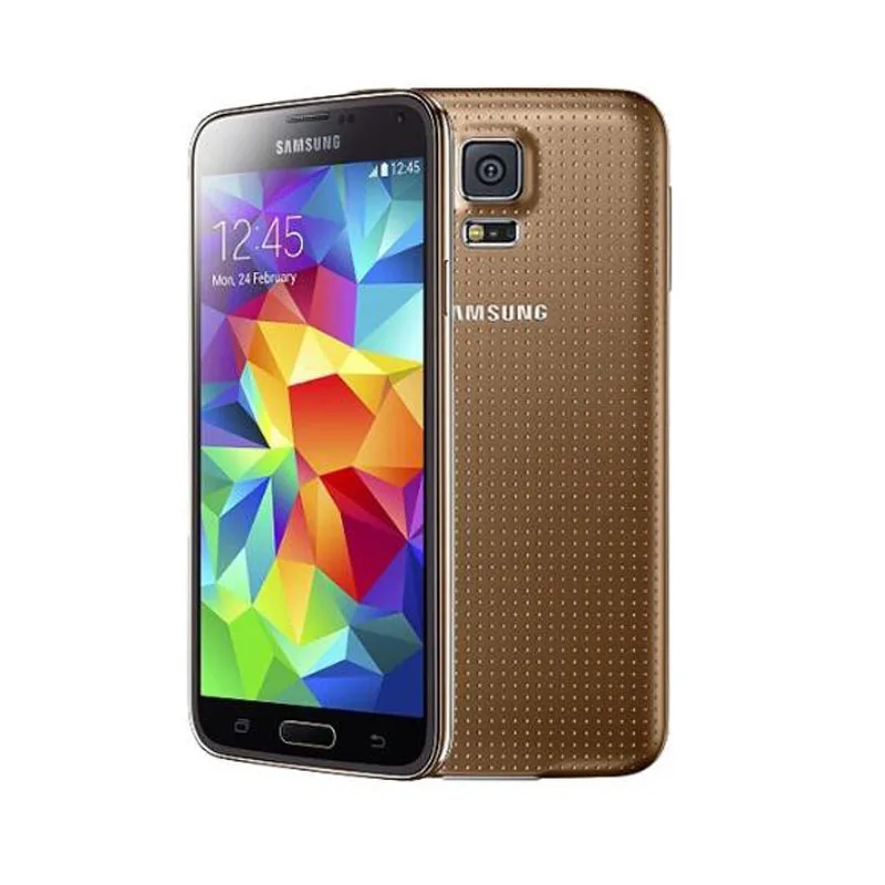 Samsung Galaxy S5 G900F 4G LTE 2 Гб оперативной памяти 16 Гб ROM 16MP камера Quad Core 5,1" дюймовый Оригинальный Восстановленное Телефон Sealed Box