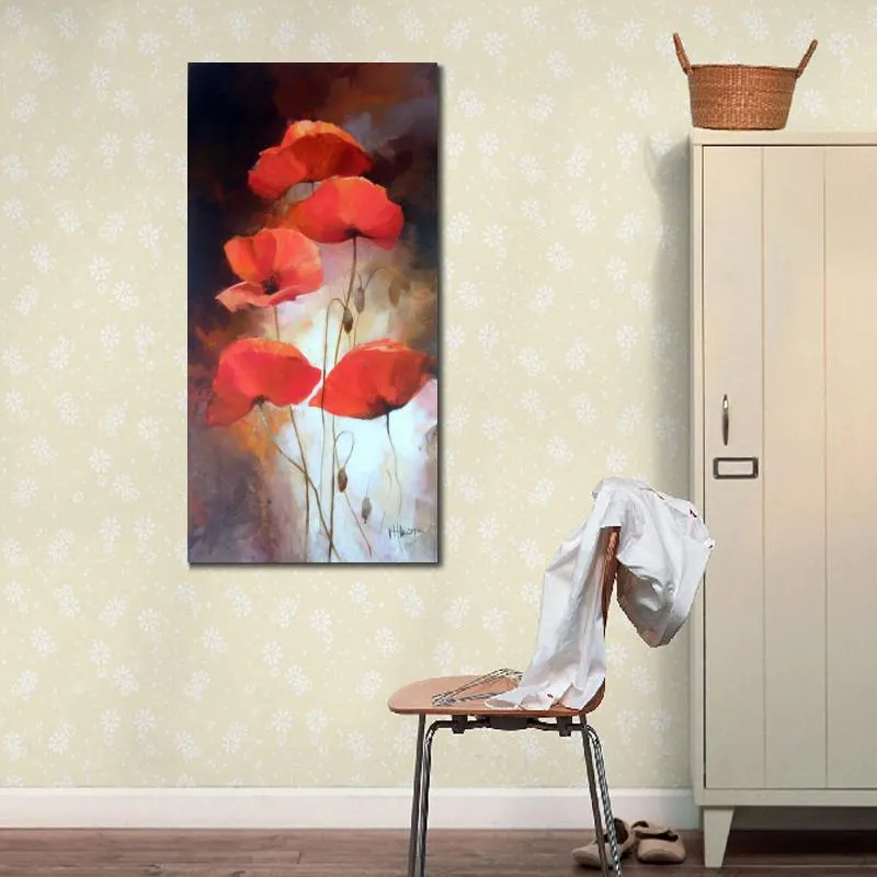 parete fiori di arte Pitture Diversi poppys Willem Haenraets olio moderna su tela di arredamento casa dipinta a mano opere d'arte astratta natura morta