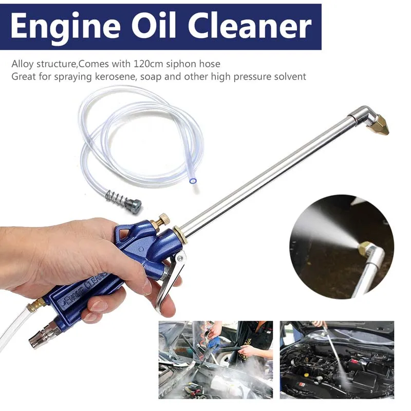 Professionell motorolja Rengöring Gun Auto Clean Tool Car Water Cleans Guns Pneumatiska verktyg med 120 cm slanglegeringsmotorer