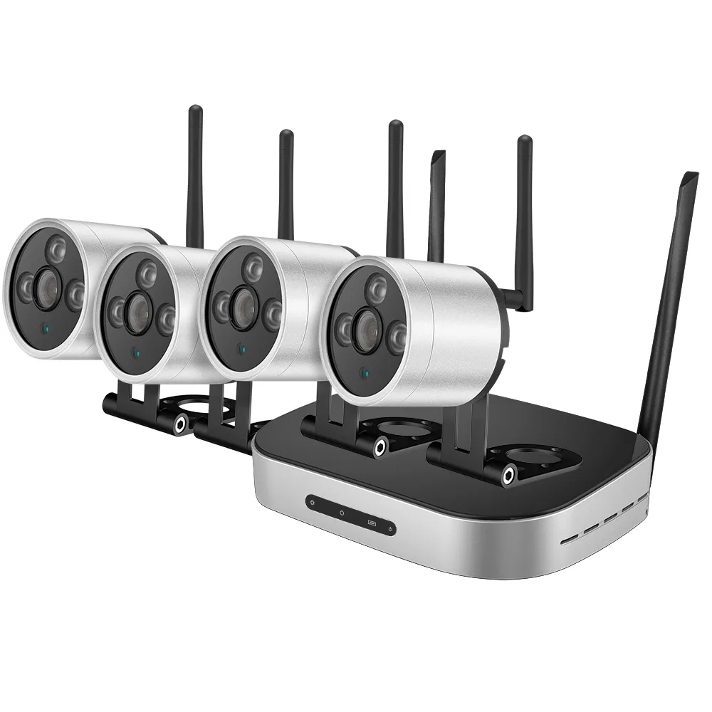 Kit NVR inalámbrico 960P de 4/8 canales con 4 IPC