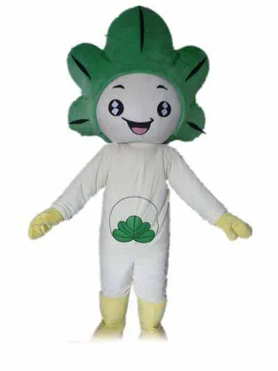 Yetişkin giymek için 2019 Fabrika sıcak yeni Işık ve kolay Bodu beyaz bir bitki maskotu kostüm giymek