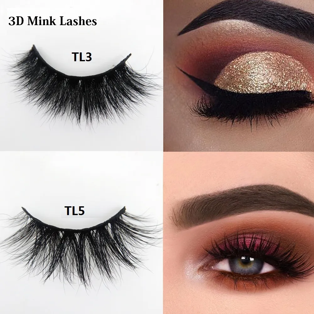 NOVO 15-25mm 3D Mink Lashes Entrecruzamento Falso Maquiagem Cílios crueldade livre Mink cílios Cílio Extensão reutilizável 100% Mink cabelo Lashes