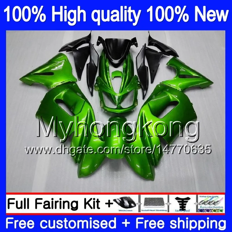 Carrozzeria per KAWASAKI 650R ER6 F 650 R ER-6F 2006 2007 2008 204MY.40 ER 6 F 650R-ER6F ER6F 06 08 ER 6F 06 07 08 Carenatura verde chiaro completa