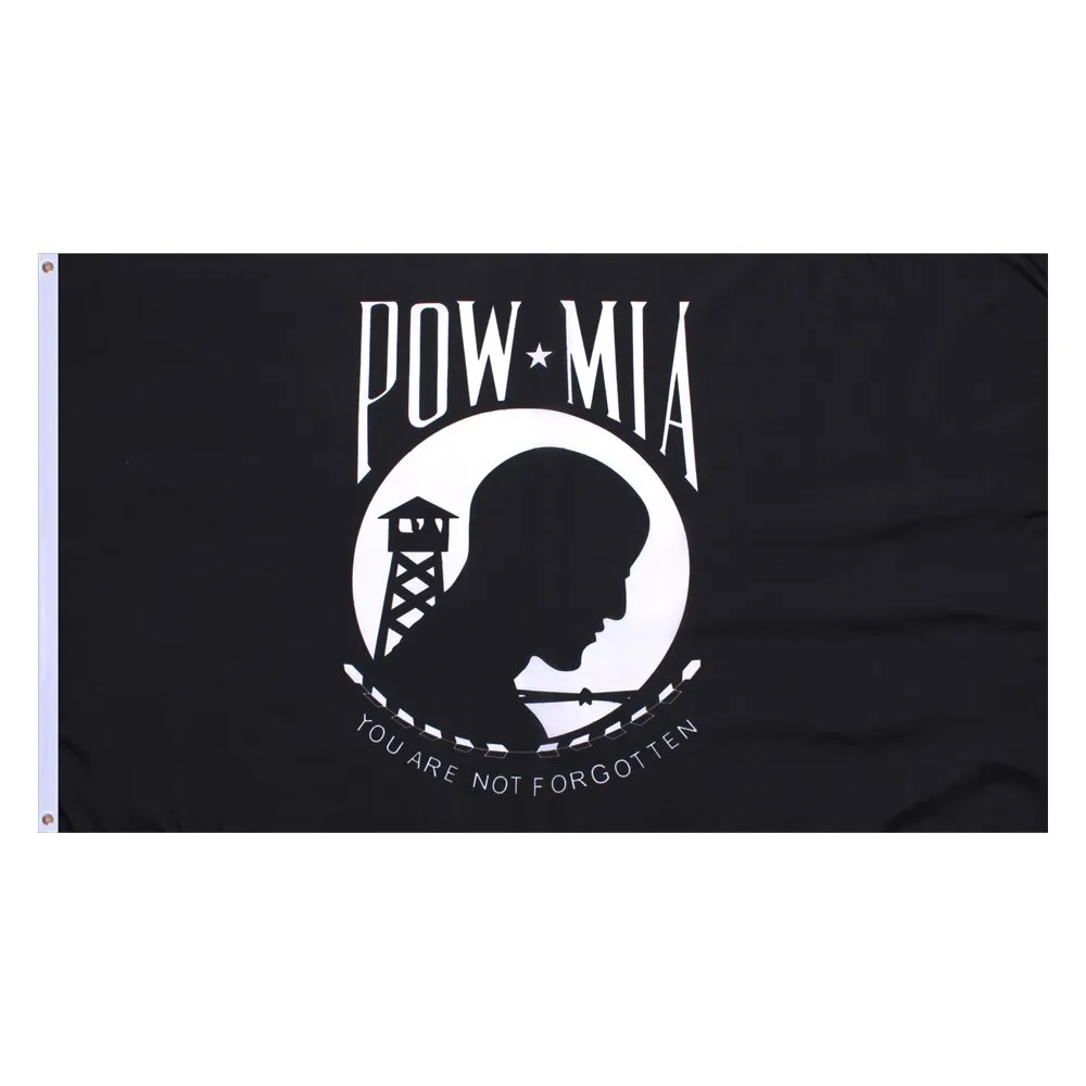 90x150cm 3x5fts U bent Niet Vergeten Krijgsgevangene POW MIA vlag POWMIA Groothandel Fabrieksprijs