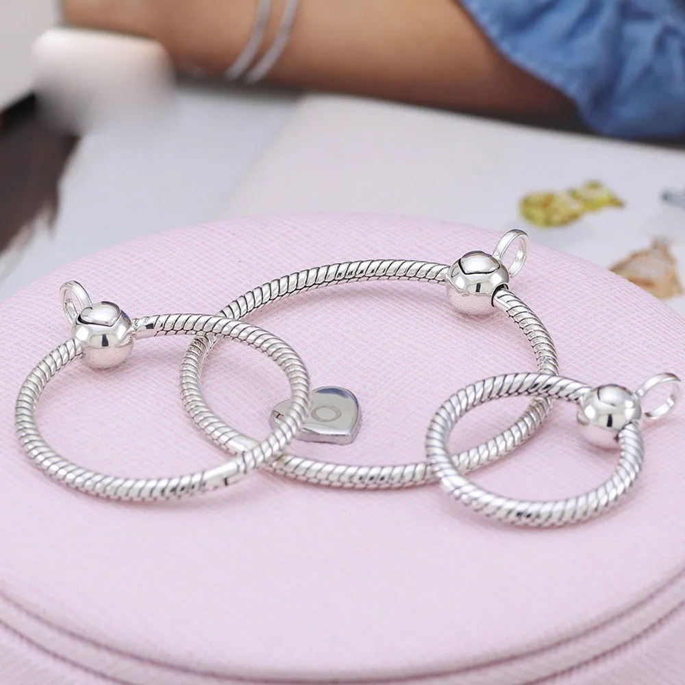 Nieuwe 925 Sterling Zilver Moments O Hanger Charm Bead Past bij Europese Pandora Sieraden Charm Armbanden