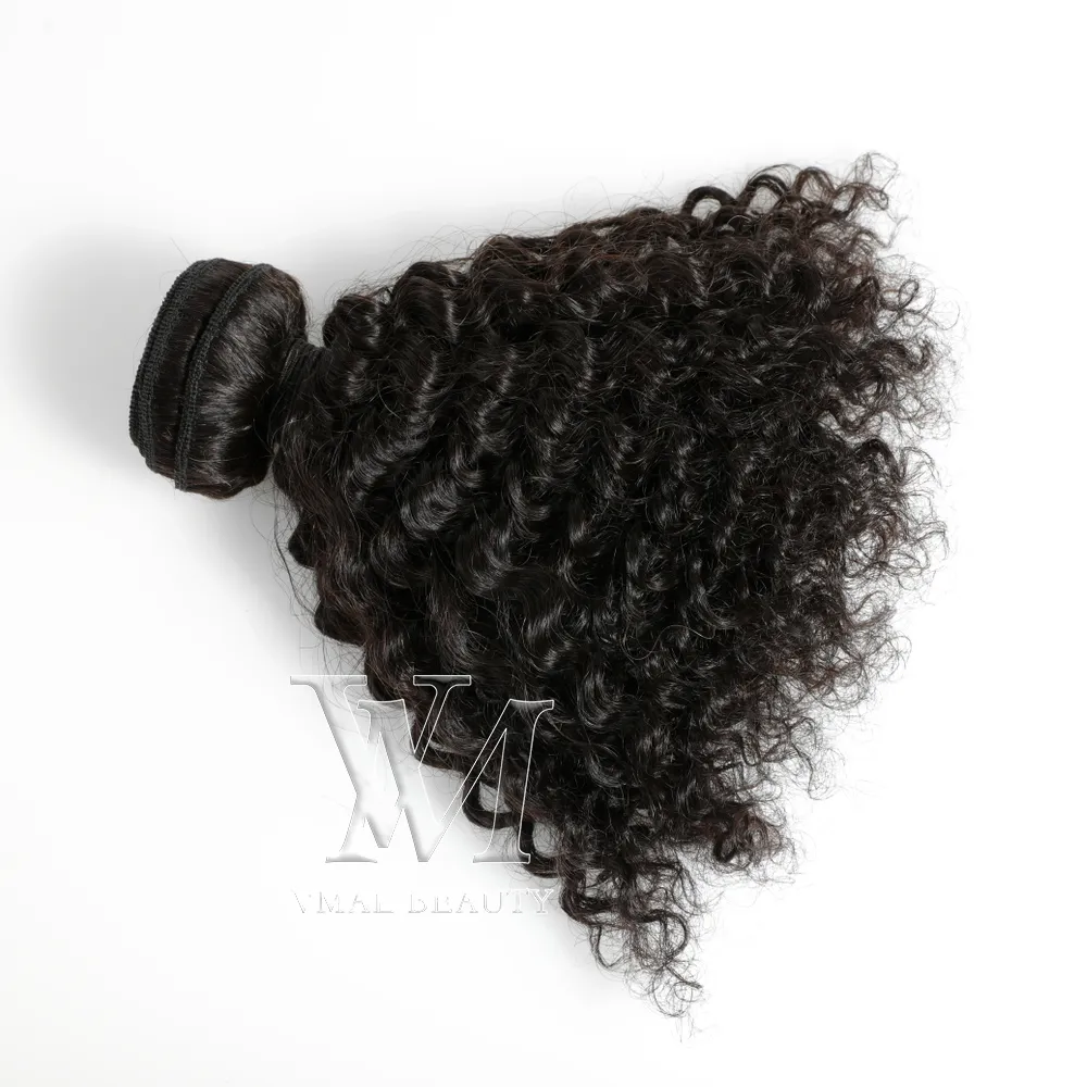 Novo Cabelo Mongólio Cabelo Curly Virgin Cabelo 1 4a 4b 4c 3a 3b 3c 8-30 polegadas Extensões de tecelagem de cabelo