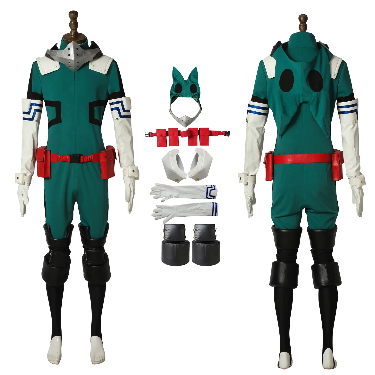 Midoriya Izuku Deku Kostüm My Hero Academia Staffel 3 Cosplay Halloween 