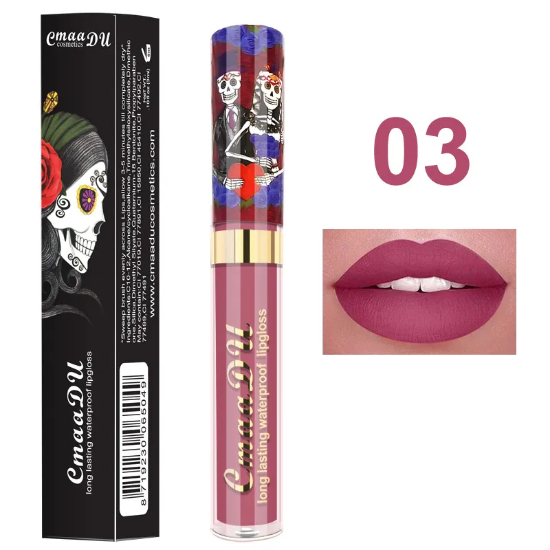 CMAADU 6 Kolory Ciecz Lip Gloss Matte Lipstick Rouge a Levre Ong Lasting Lipgloss Maquillage Kit