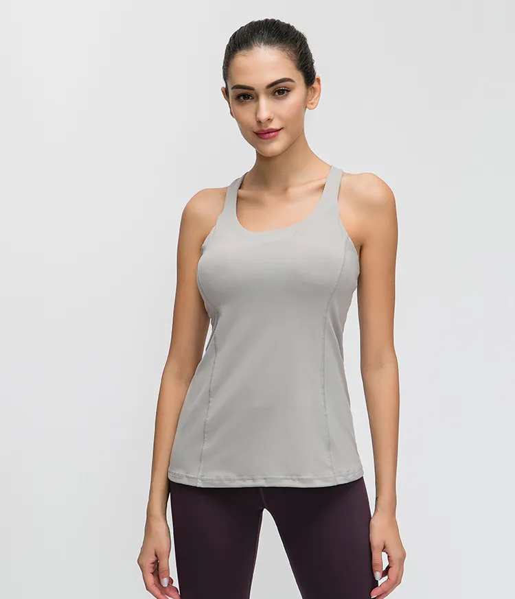 Compression Yoga Black Align Tank With Built In Bra And Strappy Back For  Women Ideal For Running, Dancing, And Activewear Workouts From Virson,  $18.55