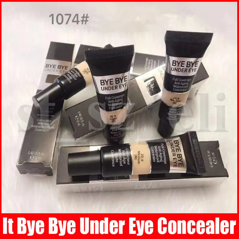Nieuwe make-up oog concealer bye bye onder oog volledige dekking waterdichte concealer 12 ml lichte medium 2 kleuren