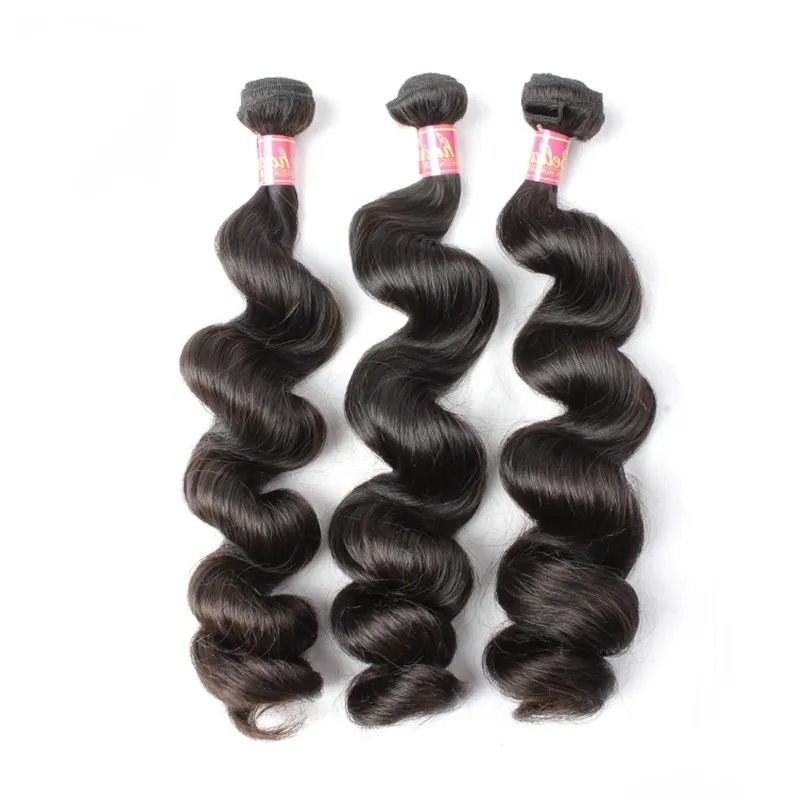 ベラの髪の毛の緩い波8-30インチ100％マレーシア人の髪の毛織り二重緯糸の延伸未処理の束自然な色