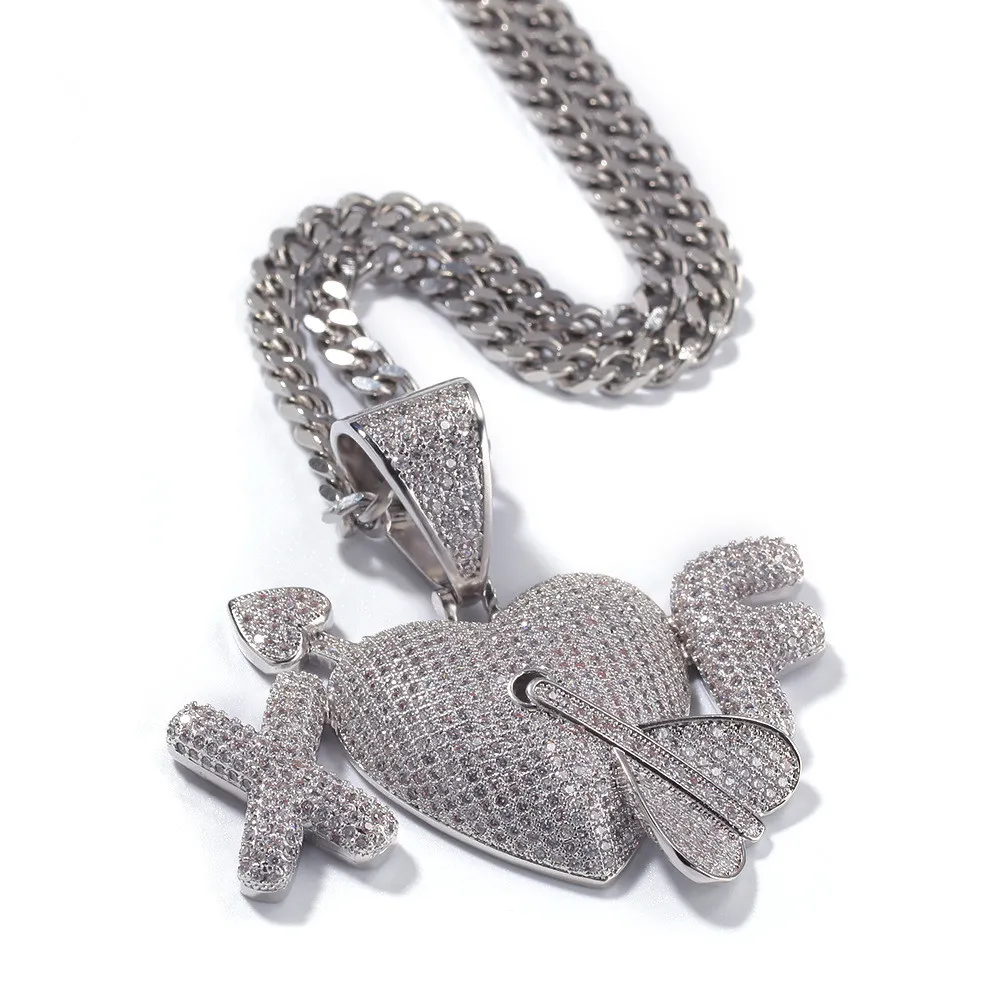 Collier Dog Tag Hip-hop En Argent 925 – Pendentif Glacé Avec CZ, Style Bling