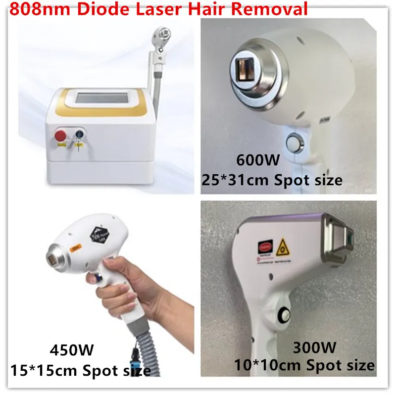 Bon effet rapide sans canal 755nm + 808nm + 1064nm trois longueurs d'onde permanente 808nm Diode Laser indolore Machine de beauté d'épilation