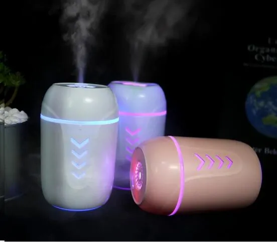 3 in 1 200ml Diffusore di olio essenziale di aroma Umidificatore ad ultrasuoni Purificatore con ventola USB a luce LED per ufficio o casa