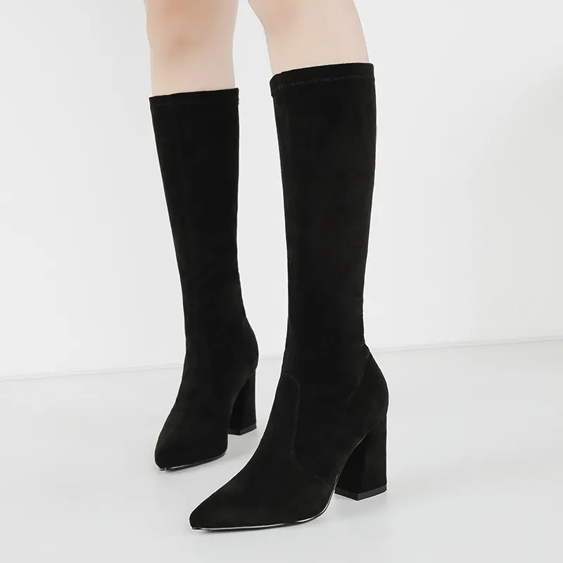 Mid calf hotsell sock boots