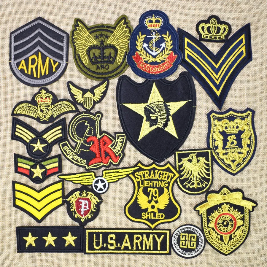 30/Lot Patches Random Iron-On See Patch Fashion Embroidered Badge Clothes -  USA