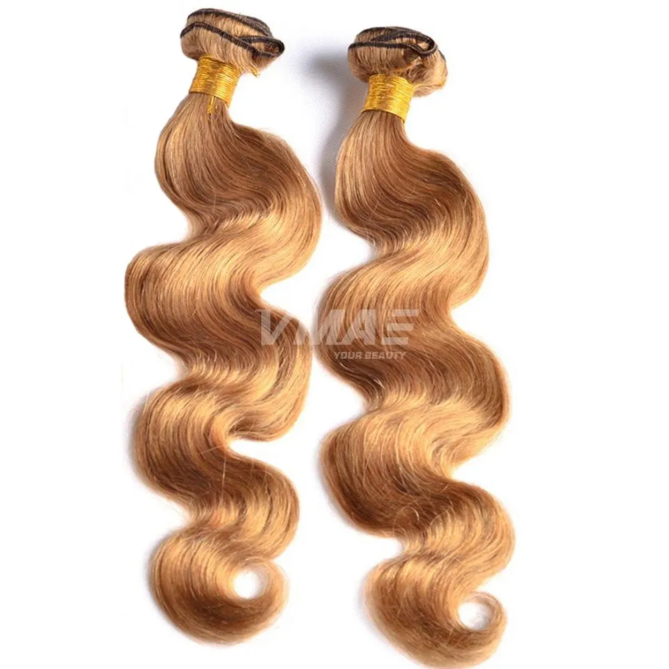 Gorący Sprzedawanie Brazylijski Ciało Wave Human Włosy Wiązki Miód Blondynki Dziewiczy Ludzki Włosy Rozszerzenia Czyste Kolor Ciało Fala Brazylijski Natural Hair