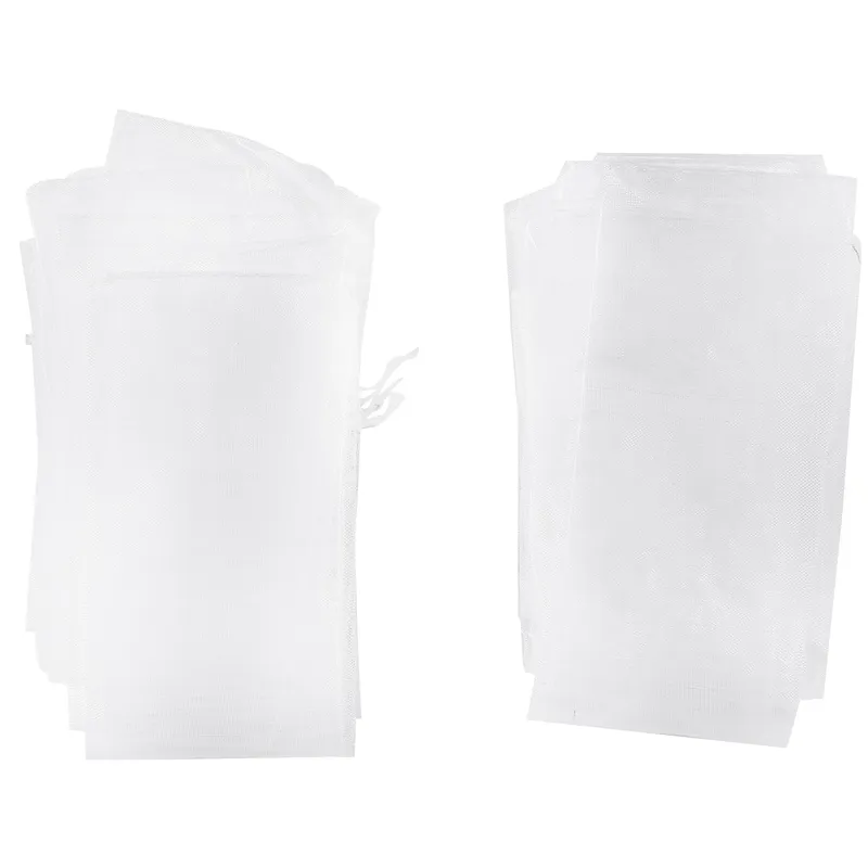 Gift Wrap 50pcs White Drawstring Organza Folding Hand Fan Pouch Party Wedding Favor Bags