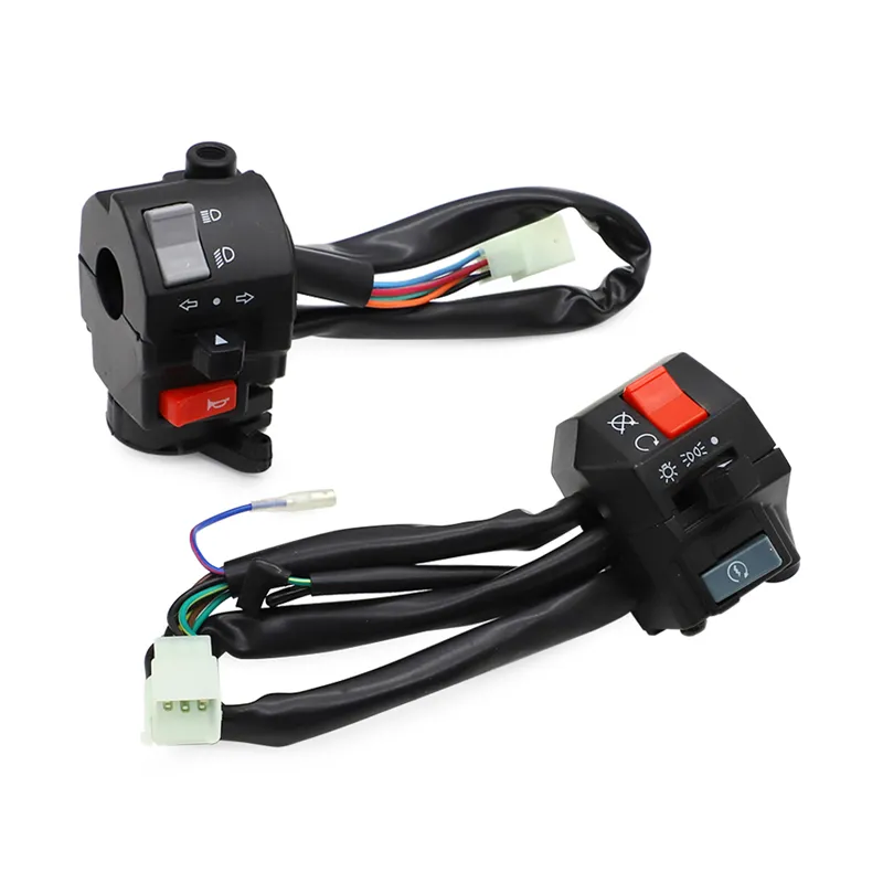 22mm 7/8" Handlebar Control Switch Harness For XV250 Virago FZR RZ TZR RD 250 350 SRX600 TZR125 Electric Start Switch