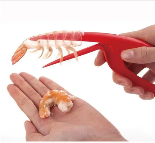 Éplucheurs de crevettes rapides Deveiners Éplucheur de crevettes Dispositif de pelage Cuisine créative Coquille de cuisine Outils de fruits de mer Facile à utiliser Gadget de cuisine GB702