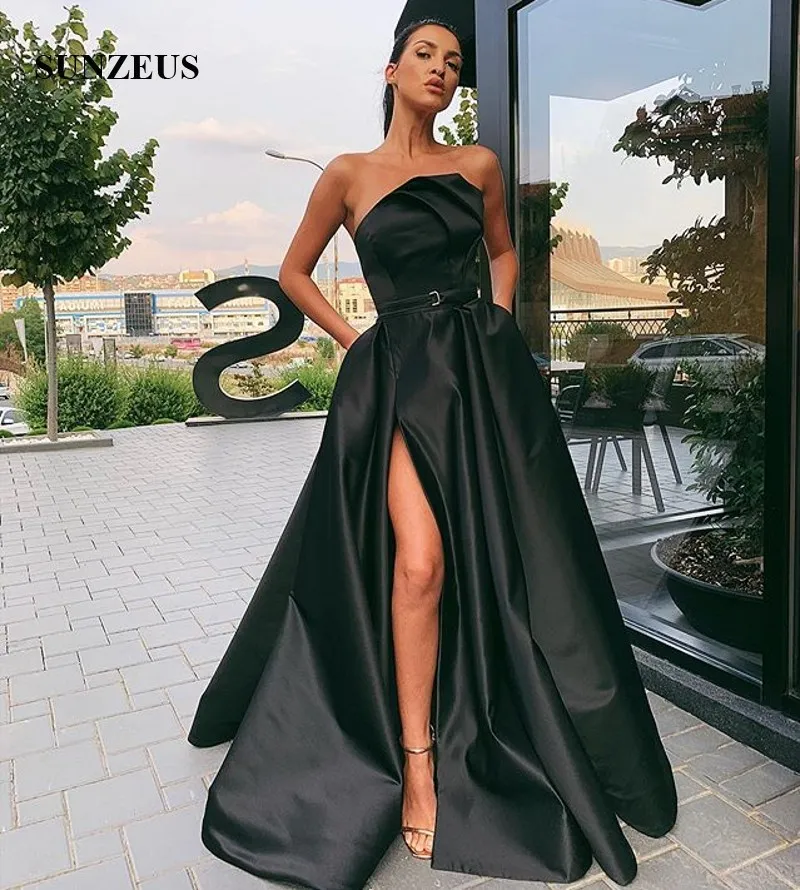 black gala dresses