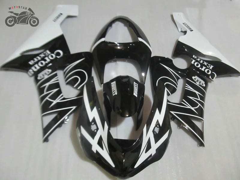 Motorcycle fairing kit for Kawasaki Ninja ZX6R ZX636 05 06 ZX-6R 2005 2006 black corona bodywork road sport fairings set