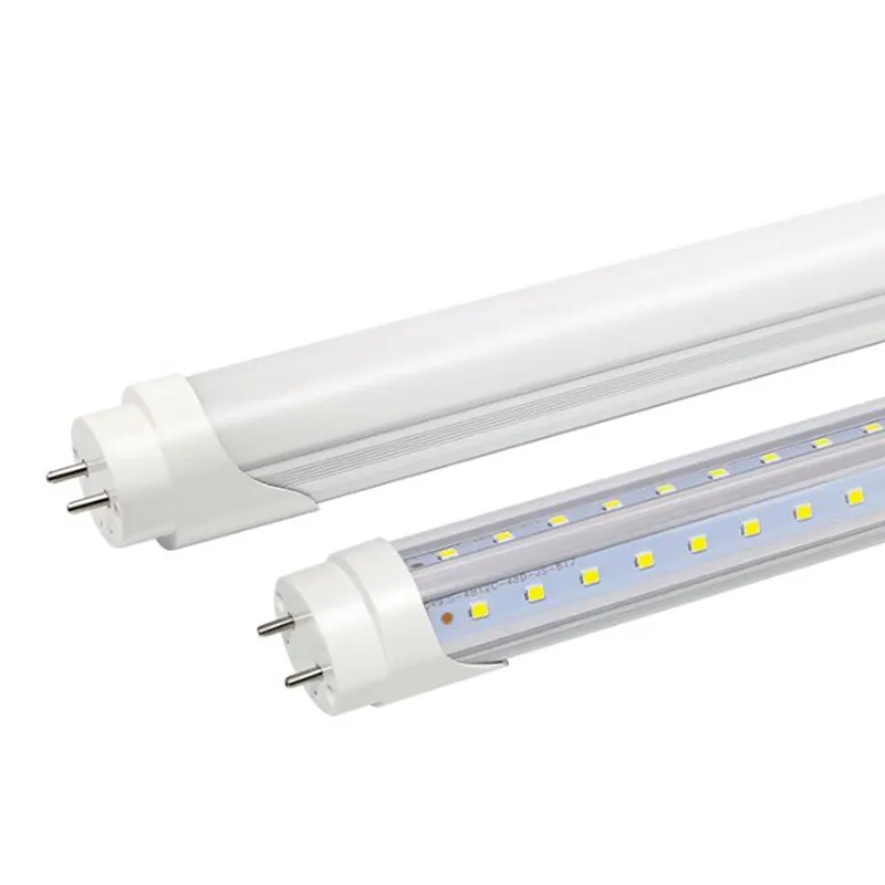 T8 LED 튜브 V 자형 G13 4FT 120CM 36W 56W AC85-265V PF0.95 SMD2835 100LM/W 2 핀베이스 형광등 5000K 5500K 천연 흰색 V 모양 선형 BUBL 250V 4 피트 4 풋